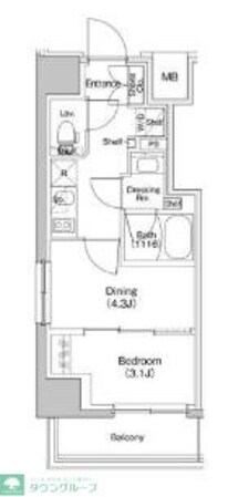 ザ・パークハビオ川口の物件間取画像